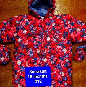 Infant snowsuit
